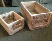 Reclaimed Oak Pallet Wood Crates