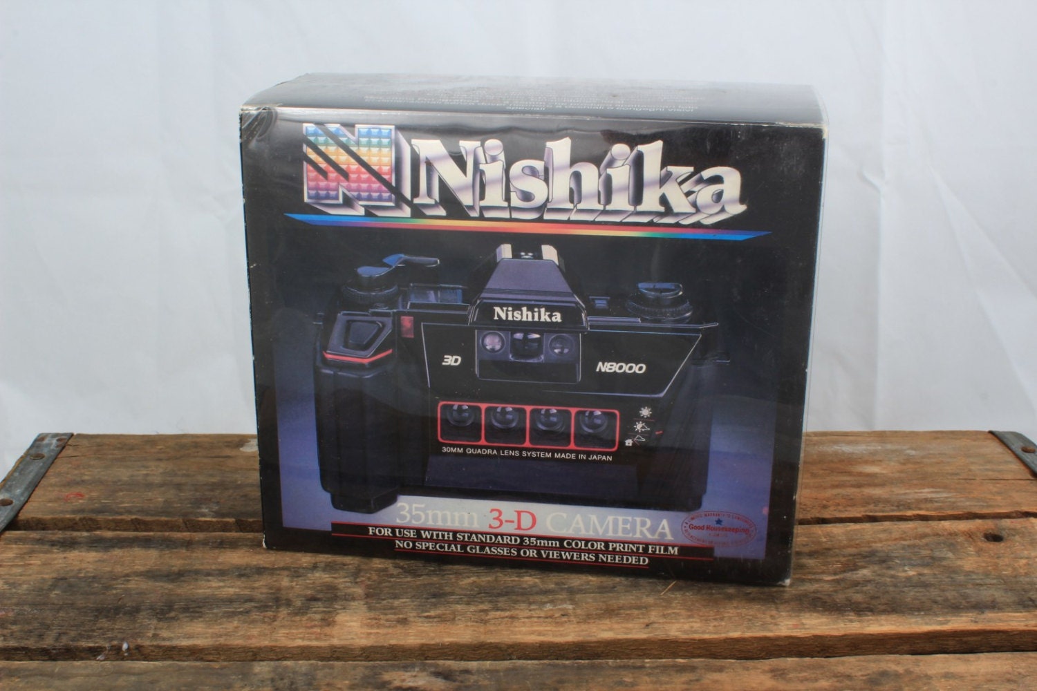 Nishika N8000 3D Camera 35 mm Never Used (NIB, IOB)