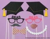 Photo Booth Prop Set- 8 Piece Graduation Photo Booth Prop Set - Photobooth Props Il_170x135
