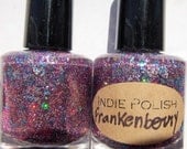 Frankenberry Nail Polish -  large bottle  - Handmade - polish - micro glitter - lacquer
