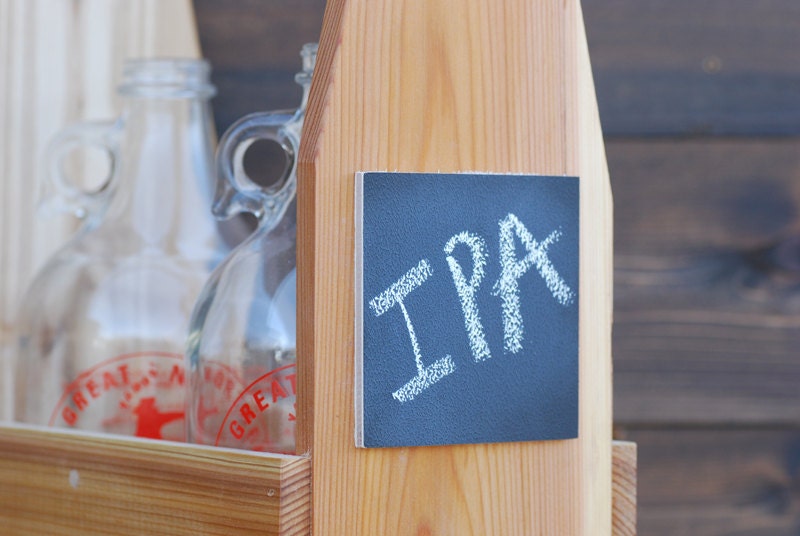 Handmade Wood Growler Carrier
