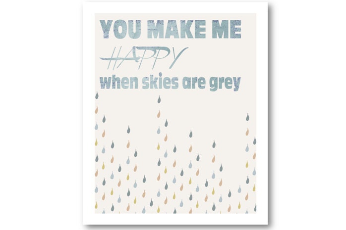 Inspirational art- motivational art- grey home decor-typography-grey art-birthday gift
