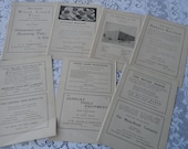 Vintage 1920s Cookbook Advertisements From Back of Book Paper Ephemera Lot Great for Art Projects Scrap Craft Pack