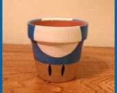 Super Mario Mushroom Planting Pot (Blue)