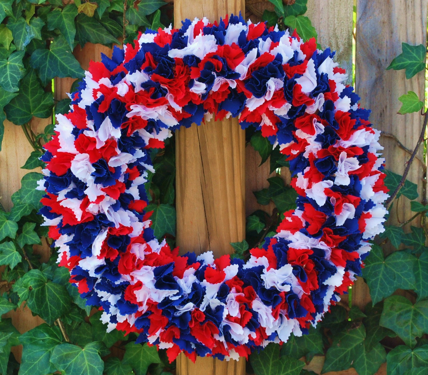 Patriotic Rag Wreath