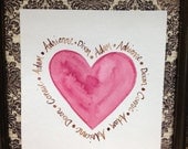 Custom Love Watercolor Painting - Home Decor - Decoration