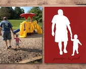 Digital File: Custom Silhouette you choose colors and font, printable