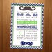 5x7 Mustache and Bowtie Boy Baby Shower Invitation