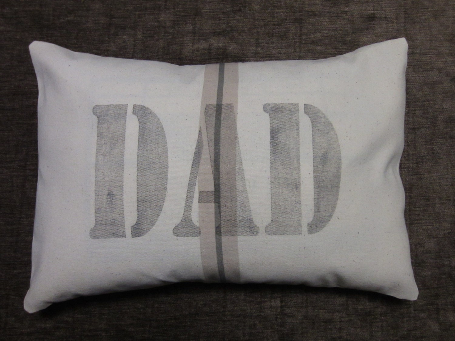 Canvas and Cotton French Stripe Grain Sack DAD Lumbar Pillow Cover 12X18