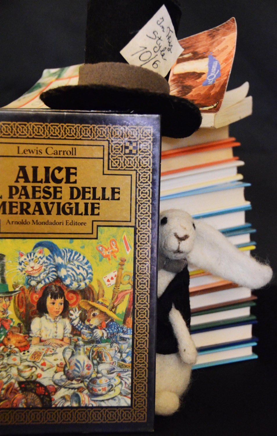 White Rabbit is an art doll made of natural Italian Apennines wool and natural fabrics