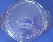 9" Pie Plate Custom Etching Personalized with Your Name