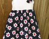 Girls Tank Dress, Summer sundress, Made To Order Sizes 5, 6, 7, 8, 10, 12 available