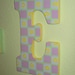 Hand Painted Letter E- Wooden Letter for nursery or child's room- Alphabet Wall- Ready to Ship Letter