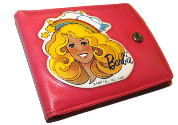 Adorable Vintage 80s Mattel Pink Barbie Wallet 1983