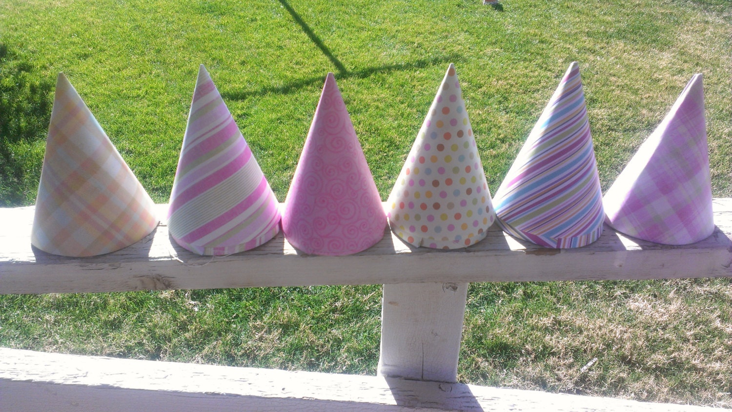 Pink Party Hat Collection- Plaid, Swirls, Polka Dots & Stripes