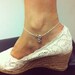 Sideways anchor with heart charm anklet sterling silver chain, delicate and cute.