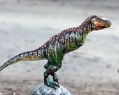 Dinosaur Tyrannosaurus Figurine Fantasy Skulpture Guardian Spirit Amulet Shamanic Native