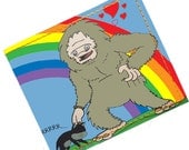 Big Foot Kitten Love Print Vinyl Wallet