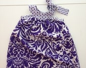 Little Girl's Tie Neck Dress in 4T/5T - Ready to Ship- Jennifer Paganelli's West Indies Print