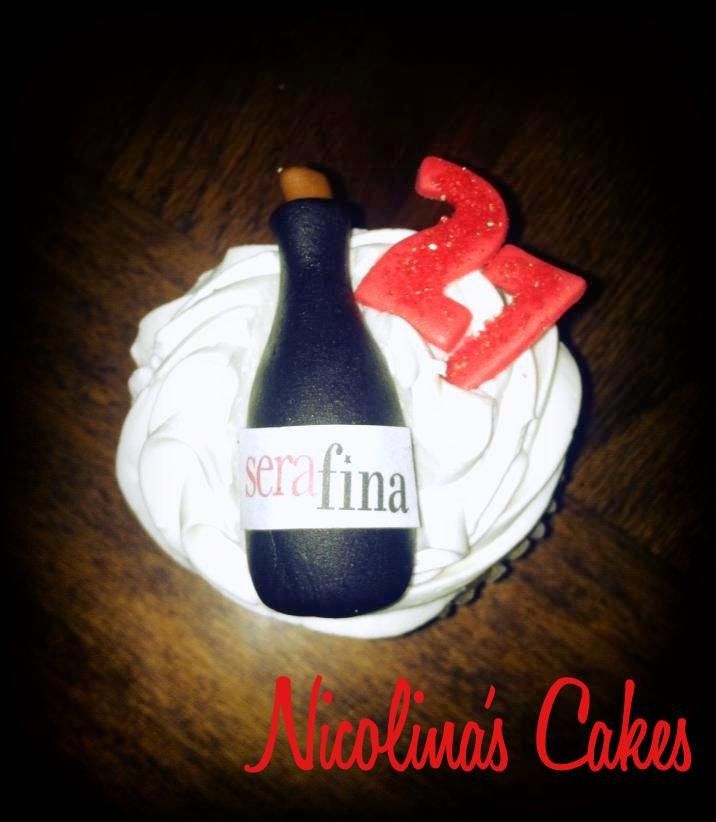 Roses & Wine Lovers Cupcake Toppers