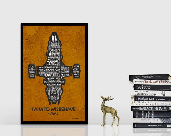 Firefly Serenity Quote Poster - 11 x 17