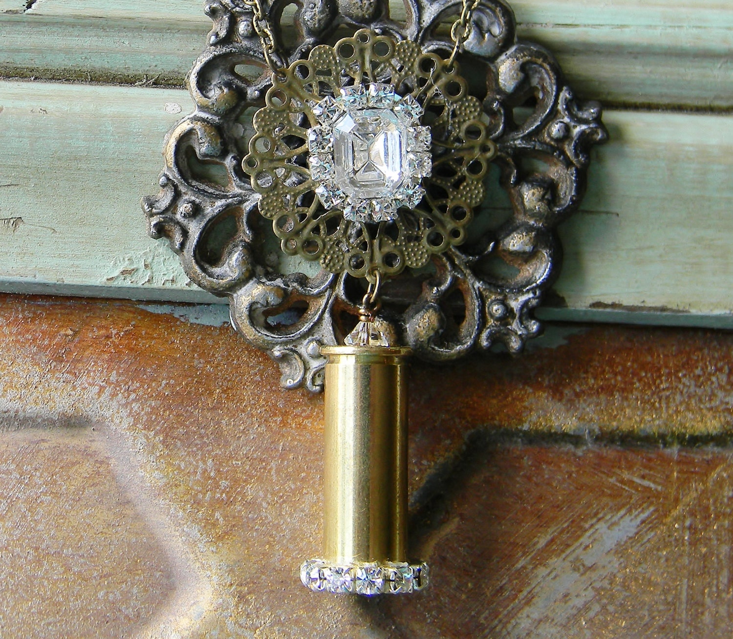 Bullet Necklace, Bullet Jewelry, Pendant Necklace, Outlaw Glam