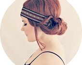 Bright Tribal Headband // Wide Headband // One Size // Vintage Look Headband