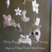 The 'Lacy Layne' Patchwork Owl Nursery Mobile - hand made with lace, buttons and bows...by Sock Sisters