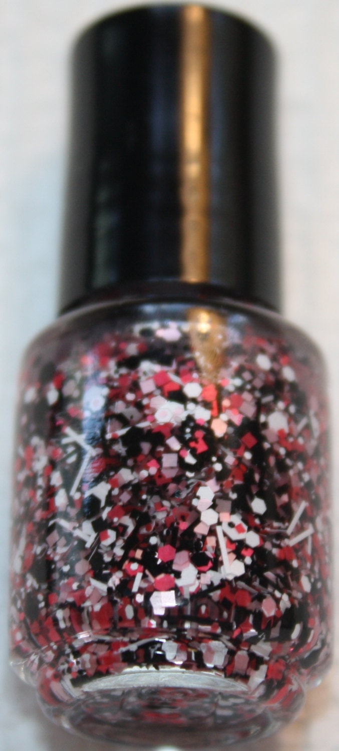 Pink Graffiti Indie Made Glitter Nail Polish