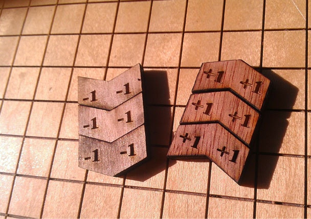 Reversible Plus One Minus One MtG Counters
