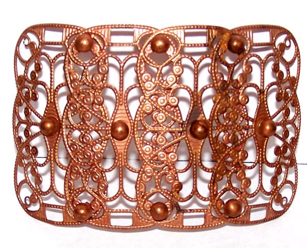 Craft Shack Beautiful Huge Vintange Brass Filigree