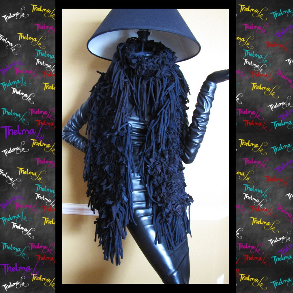 Rag Scarf... Unique, Repurposed, one of a kind, custom made, UNISEX