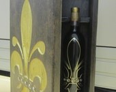 Custom Wine Box for Any Special Occasion Embedded w/ Custom Design - Wedding Love Letter and Wine Ceremony, Anniversary, Birthday, Holiday