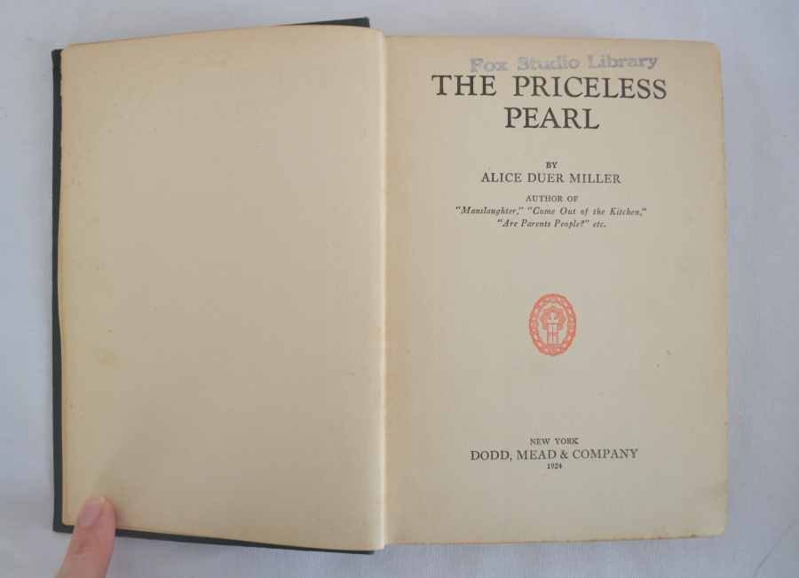 1924 The Priceless Pearl by Alice Duer Miller