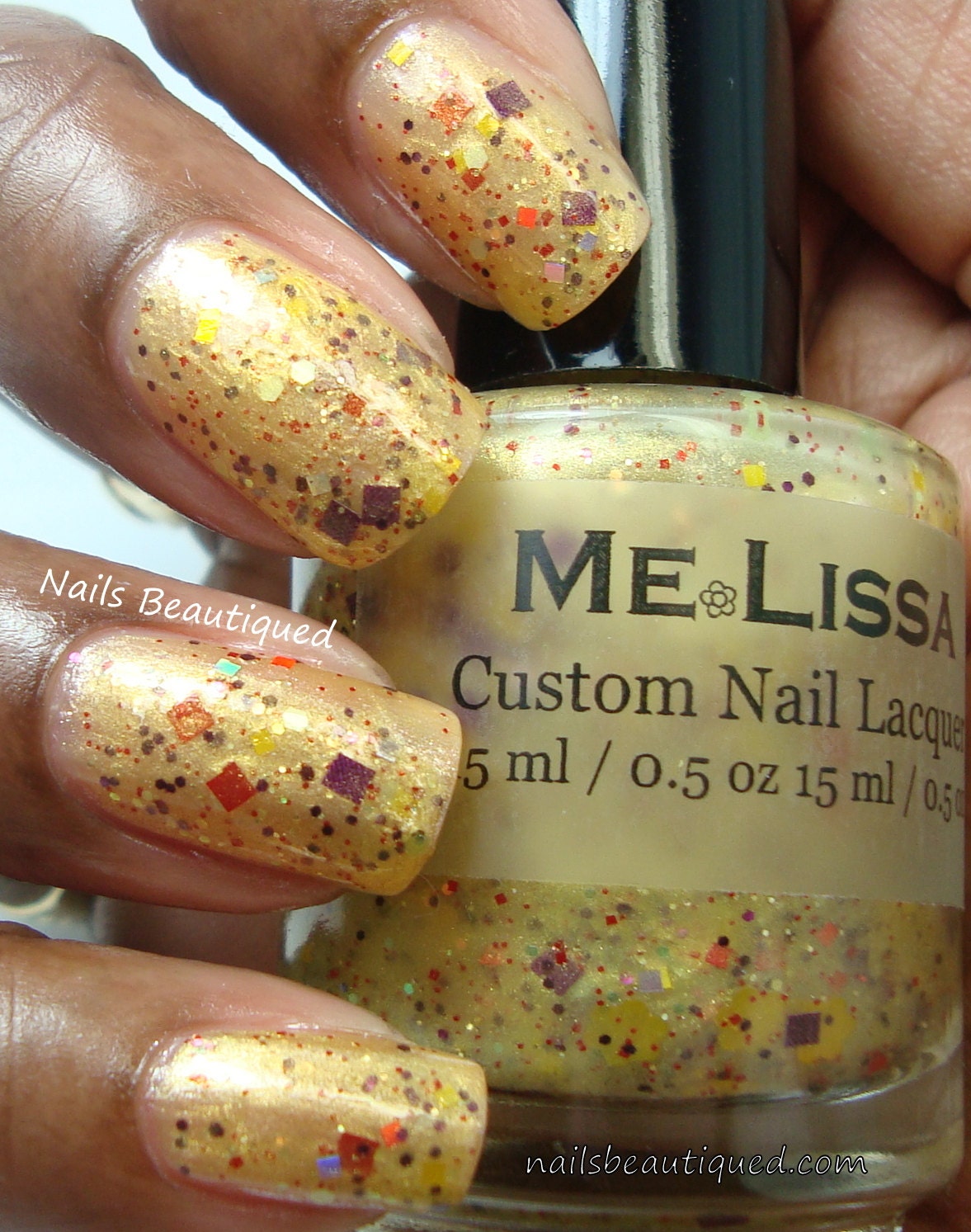 Rome Wasn't Built in a Daisy - Spring Time Custom Glitter Nail Polish / Lacquer Full Size 15 ml / 0.5 oz Bottle