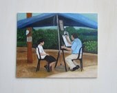 For Posterity's Sake-- Original 8 by 10 inch Oil Painting on canvas panel