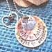 Hand Stamped Family Stacked Necklace - Personalized Sterling Silver Brass Copper Custom Jewelry