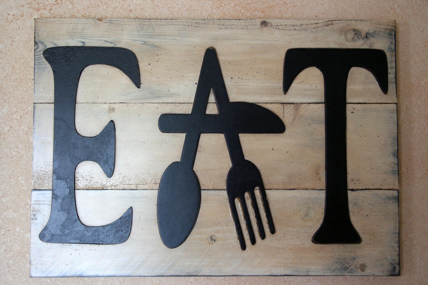 EAT Sign,Signage,  Rustic Sign, Home Decor, Wall Art, Mothers Day Gift - RusticlyInspired