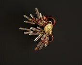 Shamanic Ear Cuff, Feather, New Gypsy, Tribal, Steampunk, Festival Gear.