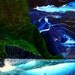 Velvet Skies Over Ocean Worlds Original Fluid Acrylic, Fluid Pour art, Peter Owen Goodale