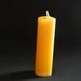 6 inch beeswax pillar candle