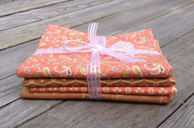 Buttercup Fat Quarter Bundle, Fig Tree & Co. for Moda Fabrics, Four Fat Quarters