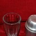 Vintage Thompson Aluminum Malt Shop  Milkshake Shaker and Ribble Glass Set