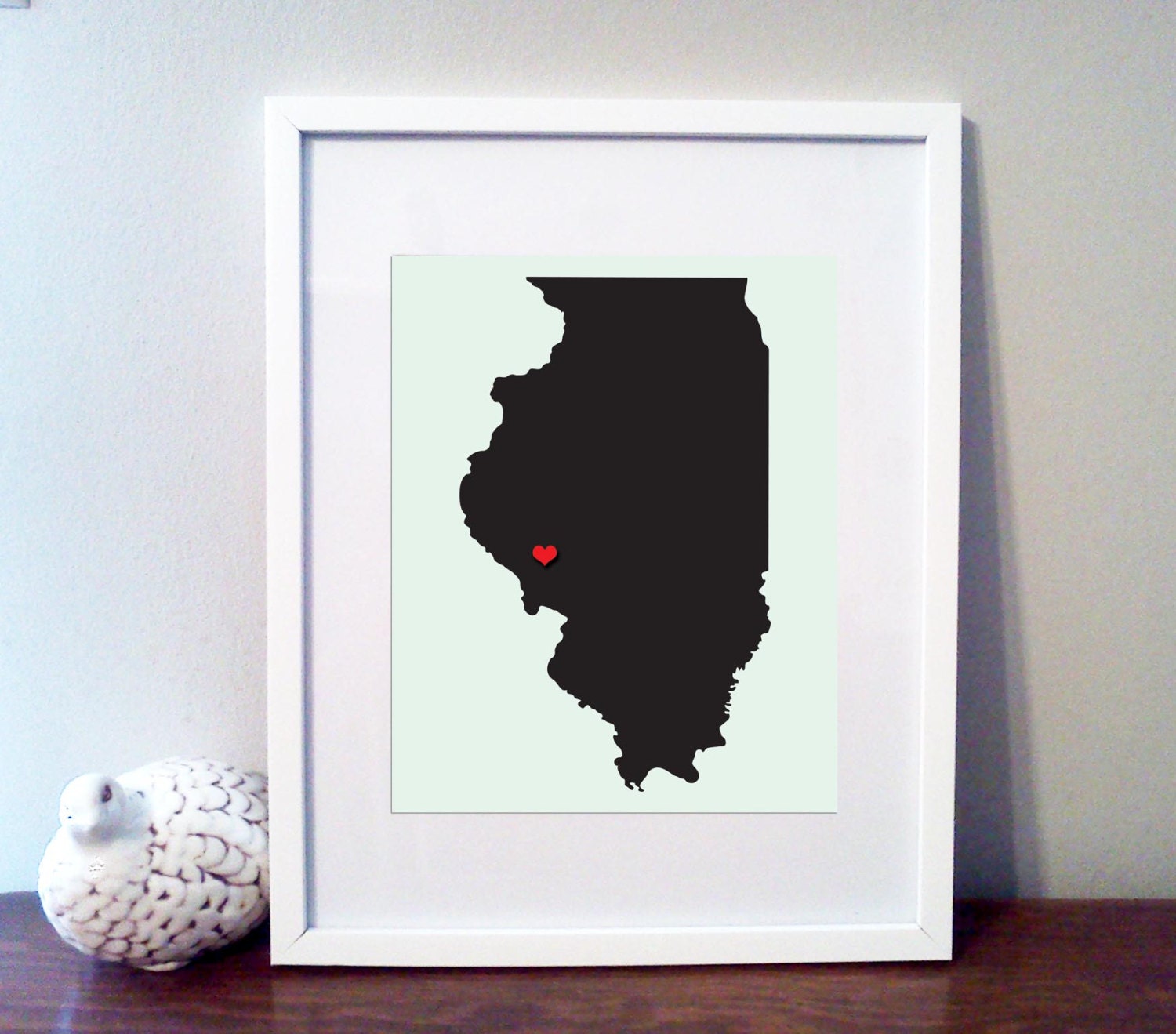Customizable Illinois Art- 8x10 Digital Print