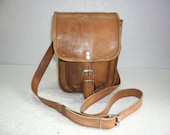 7x9 Inches Vintage Mens Womens New Handmade Genuine Leather Messenger Bag Purse Pure leather Bag Goat Leather Bag