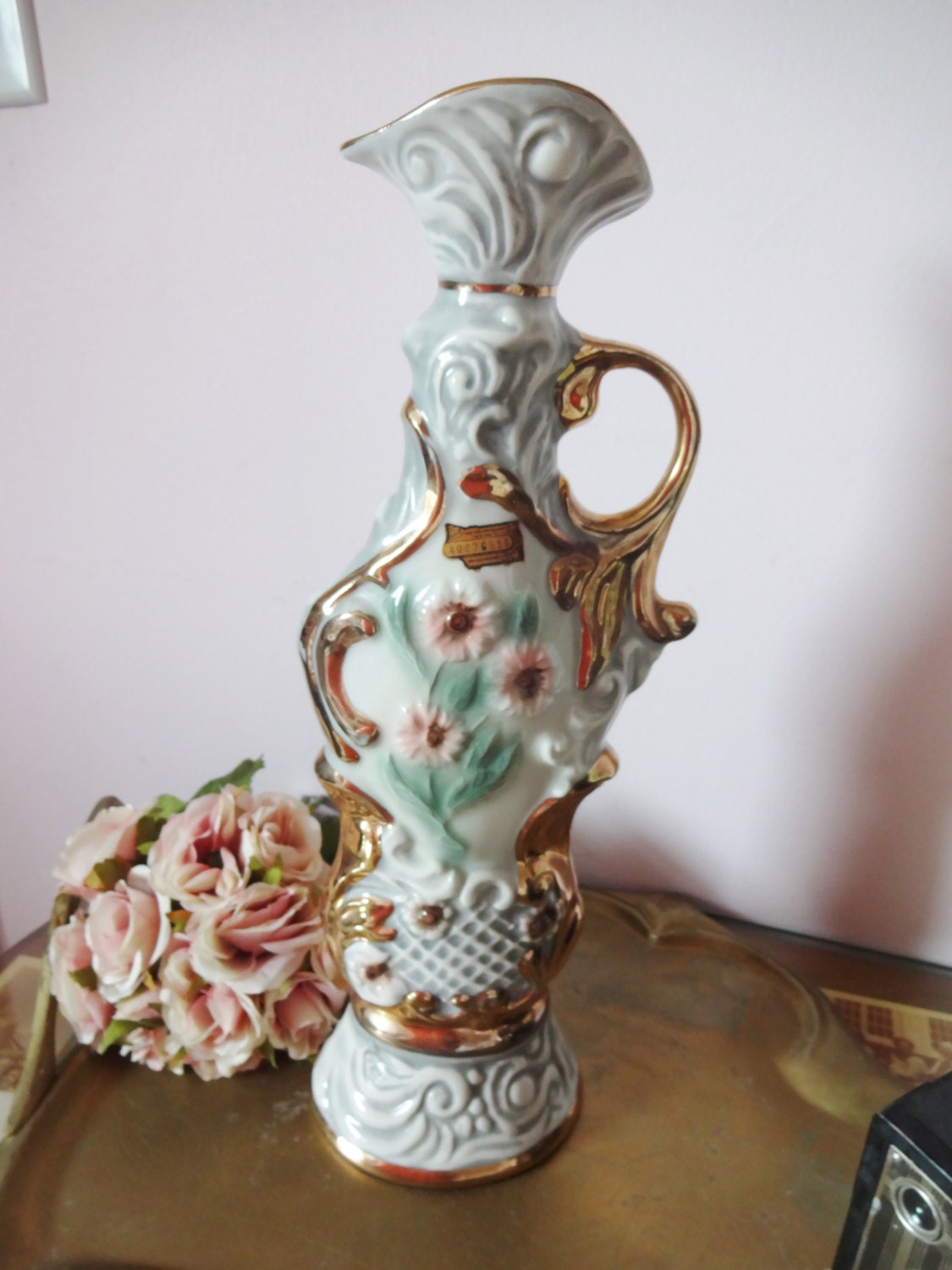 Vintage James Beam Liquor Decanter, Fancy Regal China, 1971 collectible, beautiful design