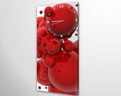 canvas wall clock - retro art decoration unique modern kitchen bedroom livingroom clock UHR003