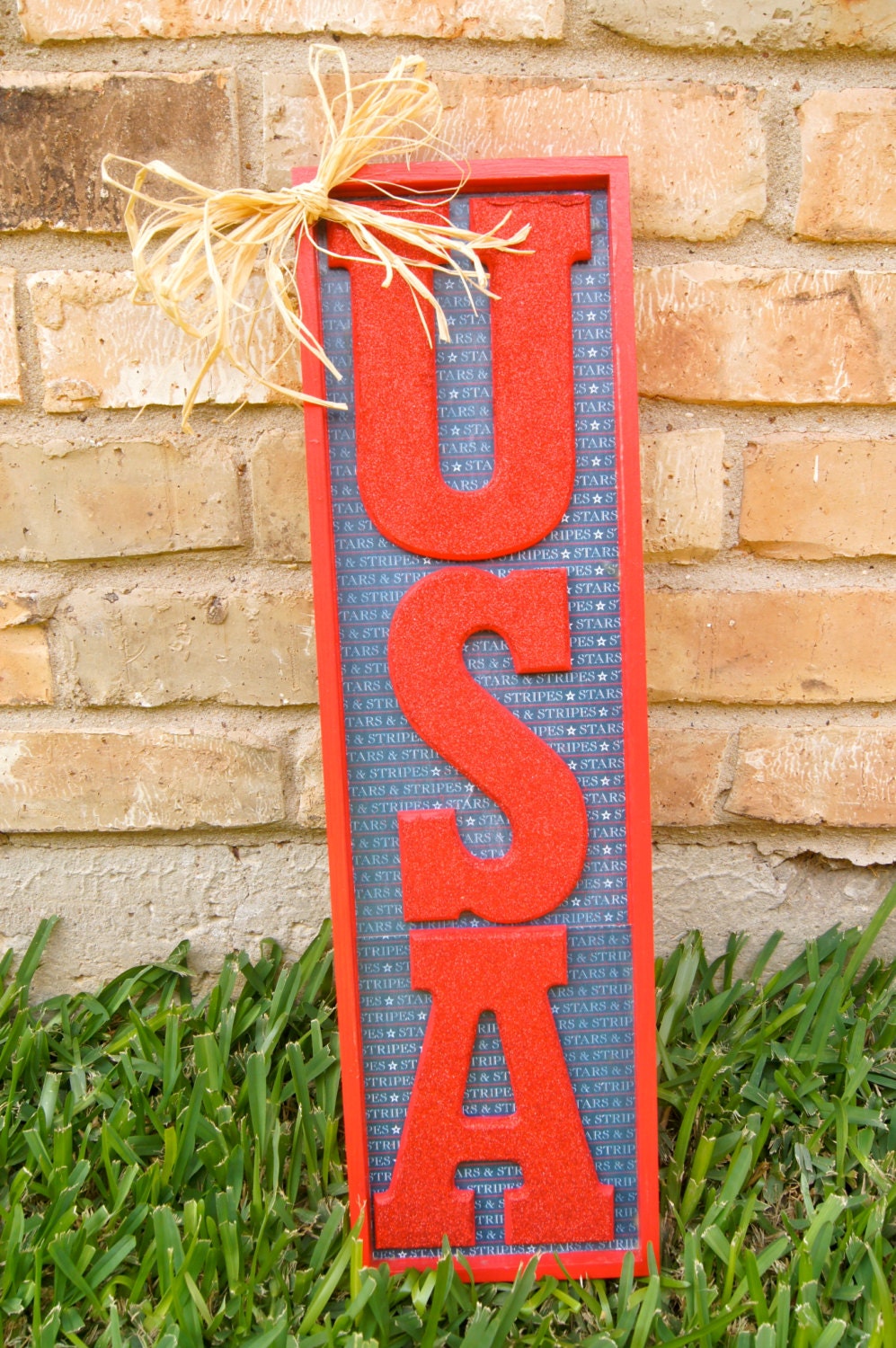 Glitter USA Sign
