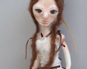 Elizabeth an OOAK Paper Clay Ribbon Jointed Art Doll