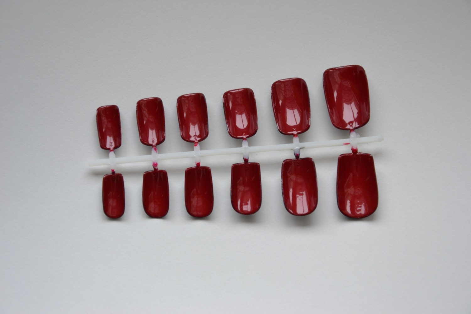 Black and Red Louboutin Inspired False Nail Set
